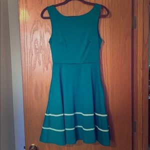 Custom teal dress